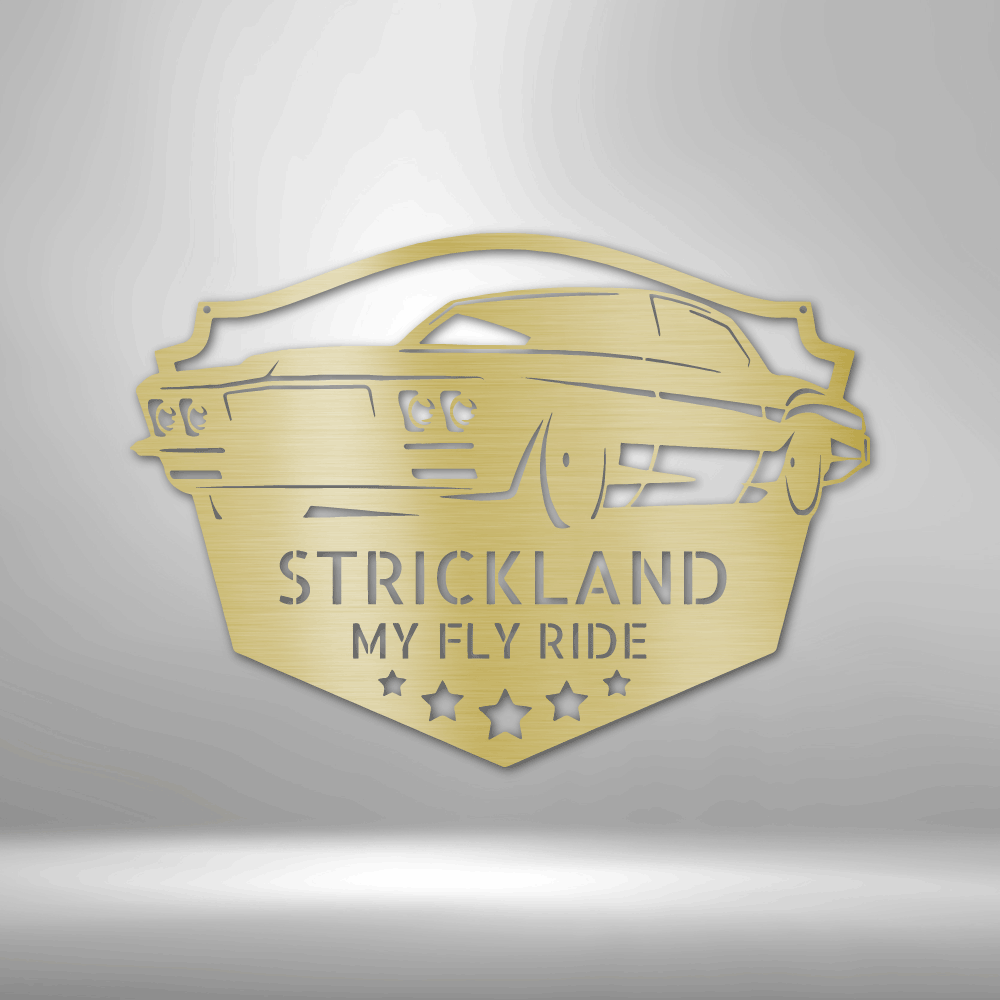 Classic Muscle Car Personalized - Steel Sign - Throttle Society